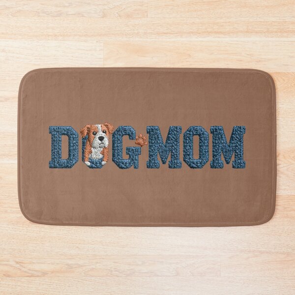 Item preview, Dog Mom Colorful Knit Typography designed and sold by MegaNovaArt.