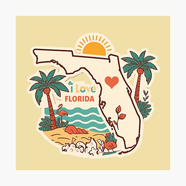 Item preview, I Love Florida designed and sold by HMBPHOTO.