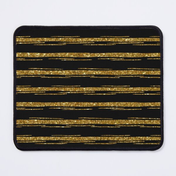 Item preview, Gold Glitter Horizontal Stripes, Hand Drawn Luxury Pattern designed and sold by SweetLilith.