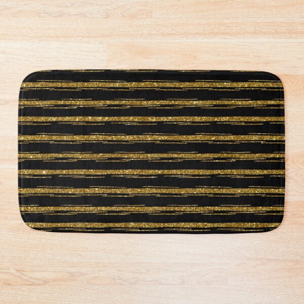 Item preview, Gold Glitter Horizontal Stripes, Hand Drawn Luxury Pattern designed and sold by SweetLilith.