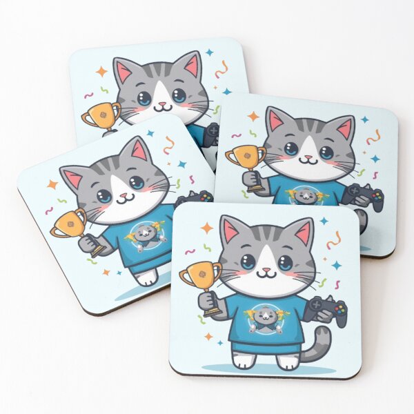 Item preview, Cat Powered Gaming Sticker designed and sold by Stylestickers55.