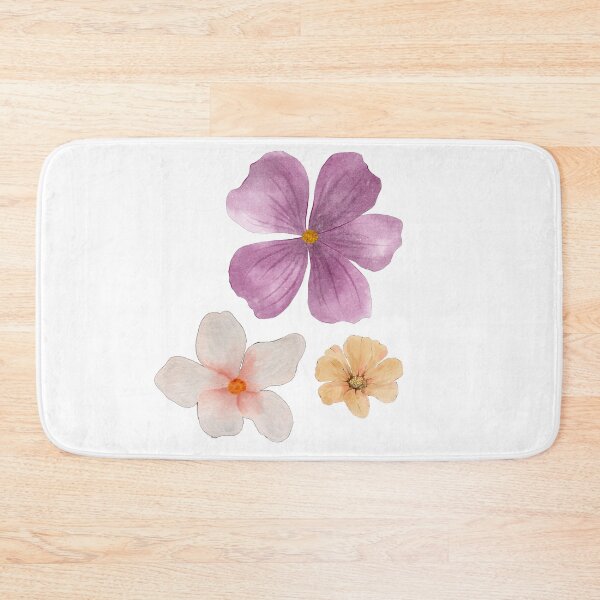 Item preview, Delicate Pink, White & Yellow Wildflower Trio designed and sold by katiecorners.