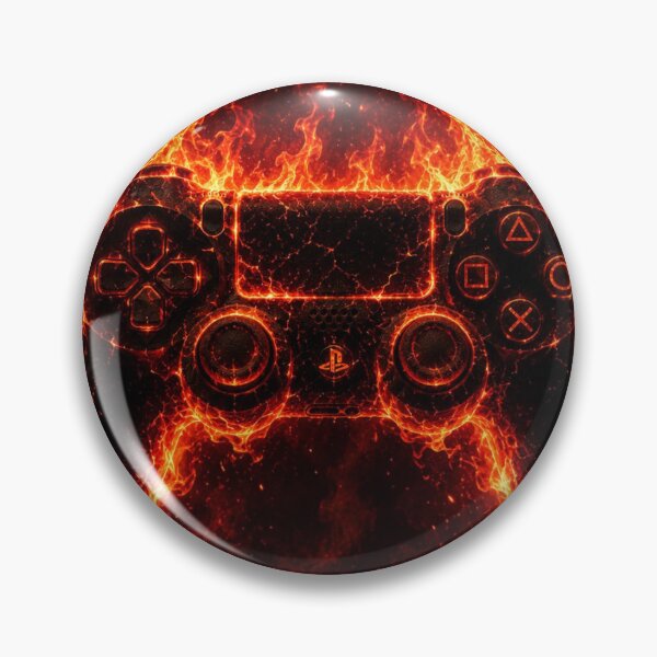 Item preview, Flaming Gaming Controller Abstract Art designed and sold by EduardTT.