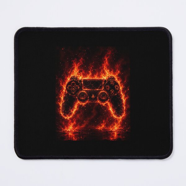 Item preview, Flaming Gaming Controller Abstract Art designed and sold by EduardTT.