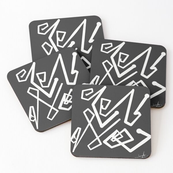 Item preview, Abstract Geometric Fracture - Thick Line Art designed and sold by Ahmed-A-Studio.