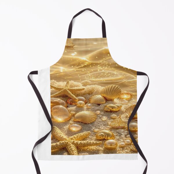 Item preview, Golden Seashells and Pearl Treasures designed and sold by Graphicalz.