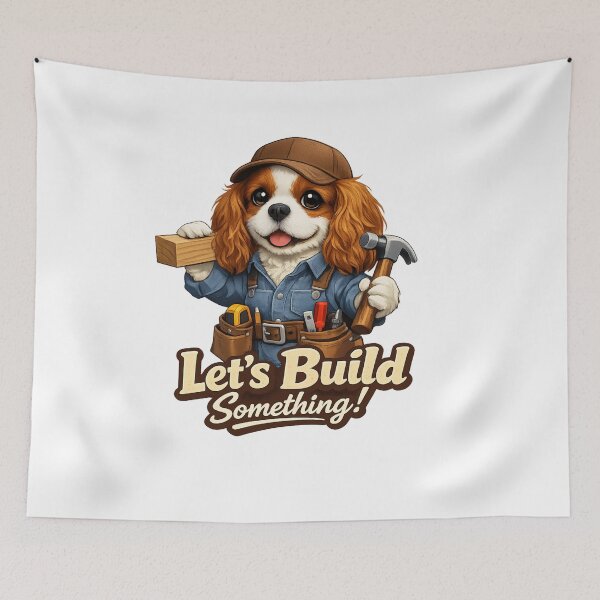 Item preview, Let's Build Something Blenheim Cavalier designed and sold by SpottyRainbow.
