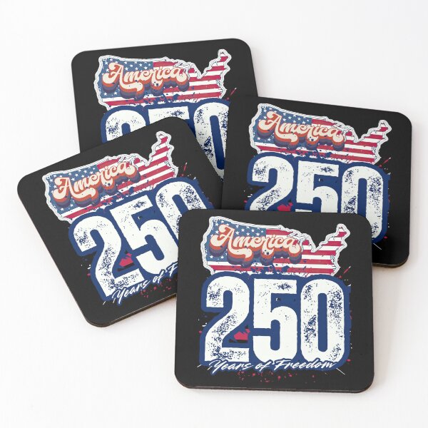 Item preview, America 250 Years of Freedom Retro USA Map Flag — Patriotic 250th Anniversary Design designed and sold by GFamilyC.