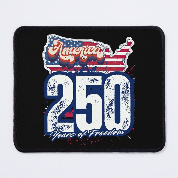 Item preview, America 250 Years of Freedom Retro USA Map Flag — Patriotic 250th Anniversary Design designed and sold by GFamilyC.