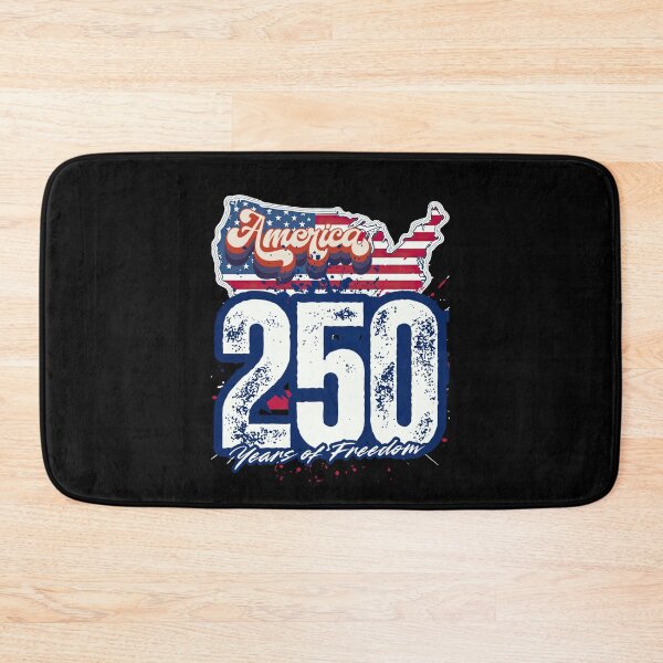 Item preview, America 250 Years of Freedom Retro USA Map Flag — Patriotic 250th Anniversary Design designed and sold by GFamilyC.