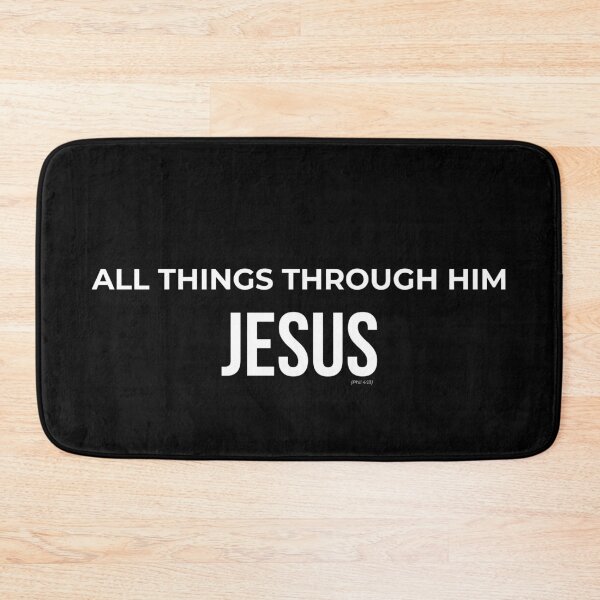 Item preview, Faith Bible Verse All Things Through Him designed and sold by LensDyn™.