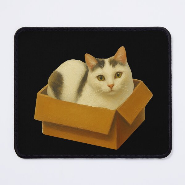 Item preview, Cute Cat in a Cardboard Box designed and sold by CreationSpace3005.