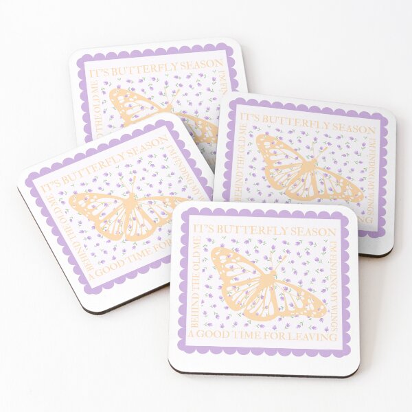Artikelvorschau, Ella Langley Butterfly Season Liedtext-Aufkleber Lila Lavendel Kokette entworfen und verkauft von theintentionalteacher.
