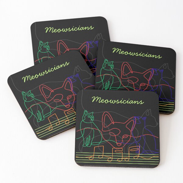 Item preview, Meowsicians for cats and music lovers designed and sold by BeautyFullMerch.