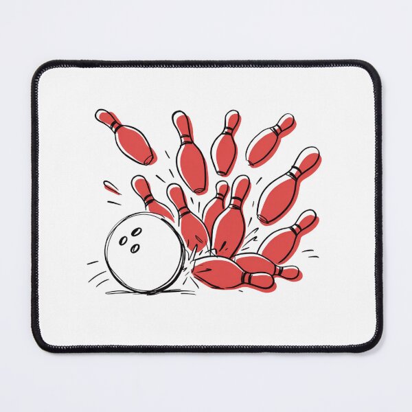 Item preview, Bowling Strike Fun Illustration designed and sold by DailyDoodlesBySumbul.