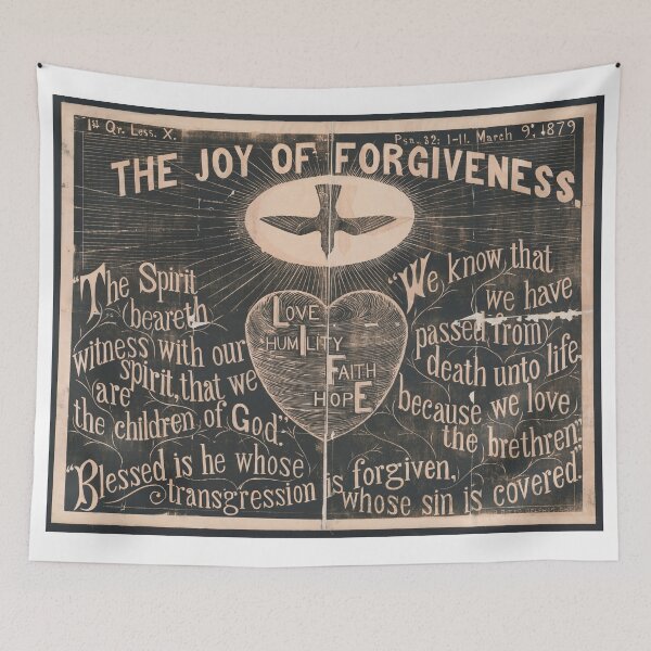 Item preview, The Joy of Forgiveness Vintage Lithograph Print designed and sold by Bart4jesus.