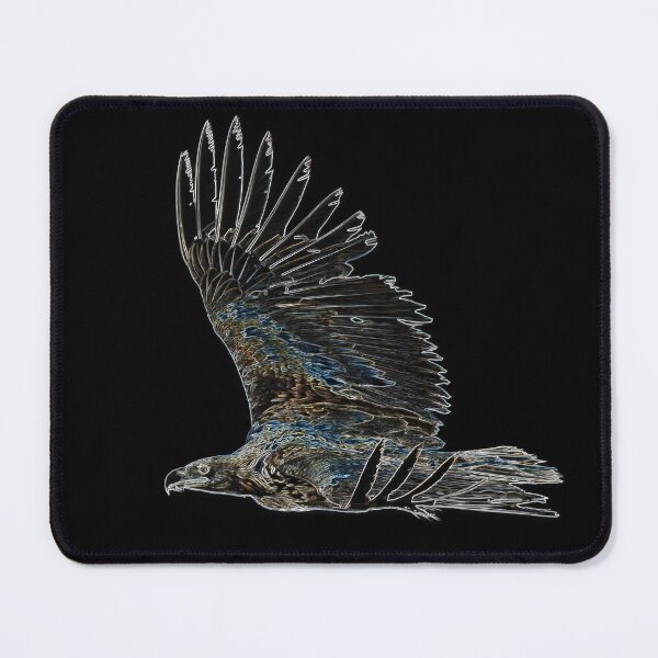 Item preview, Neon White Tailed Eagle in Flight designed and sold by tonivainio.