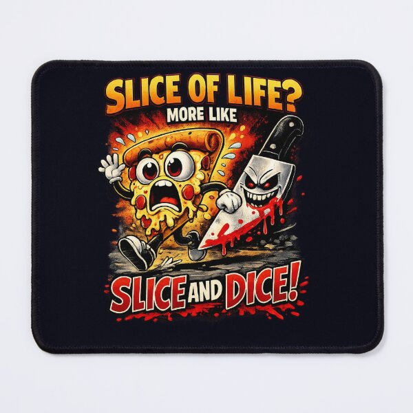 Item preview, Pizza Slice Running Away – Slice of Life More Like Slice and Dice Funny Pizza Shirt designed and sold by Cosmic Meme Factory.