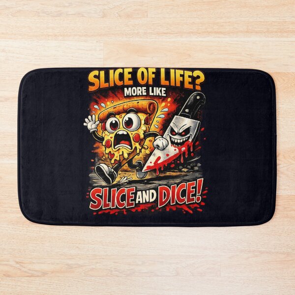 Item preview, Pizza Slice Running Away – Slice of Life More Like Slice and Dice Funny Pizza Shirt designed and sold by Cosmic Meme Factory.