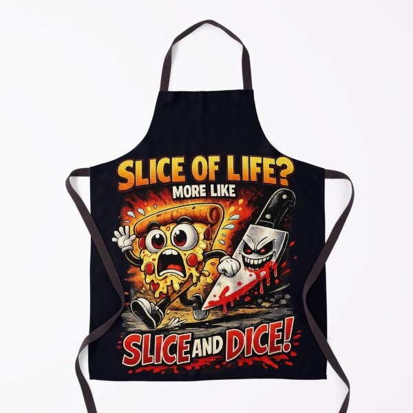 Item preview, Pizza Slice Running Away – Slice of Life More Like Slice and Dice Funny Pizza Shirt designed and sold by Cosmic Meme Factory.