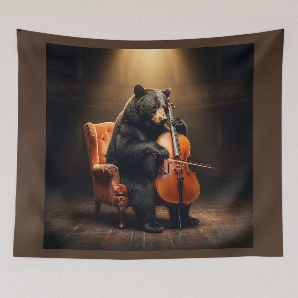 Item preview, Bear Wows Audience with Bach's Cello Suite No. 1 designed and sold by Tridentulus.