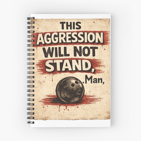 Item preview, This Aggression Will Not Stand, Man — Big Lebowski Quote Nostalgia Shirt designed and sold by CerealBoxInk.