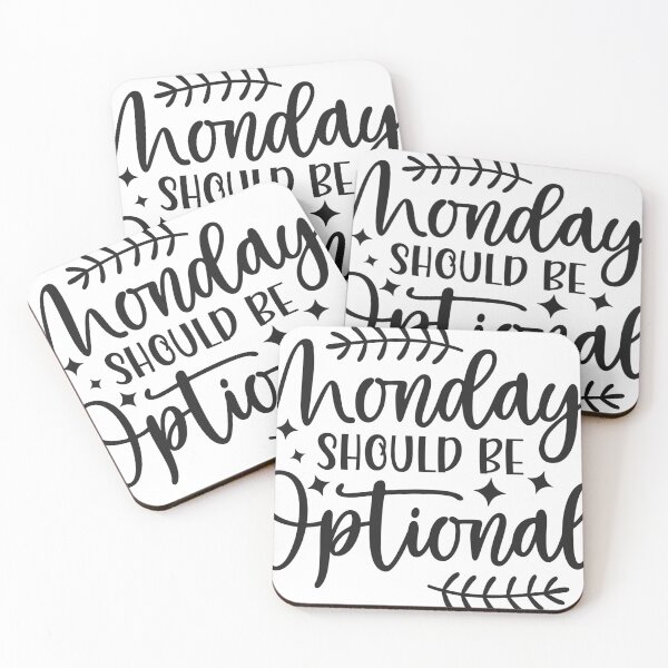 Item preview, Monday Should Be Optional Funny Anti Monday Shirt designed and sold by GraphicGlowTeesStore.