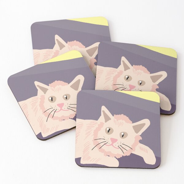 Item preview, Cute Light Pink Cat Portrait Graphic designed and sold by AlpineVortex.