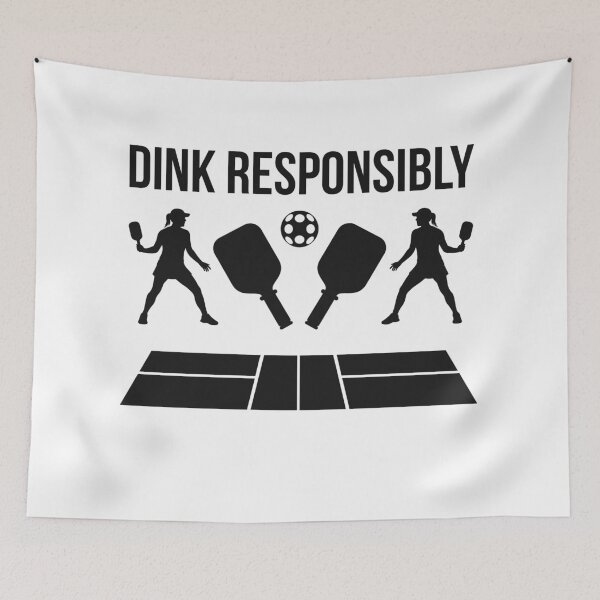 Item preview, Dink Responsibly Funny Pickleball Court Graphic designed and sold by AbeeRedB.