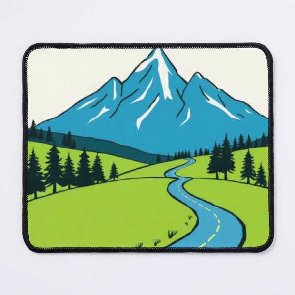 Item preview, Winding Blue Highway to Alpine Mountain Graphic designed and sold by AlpineVortex.