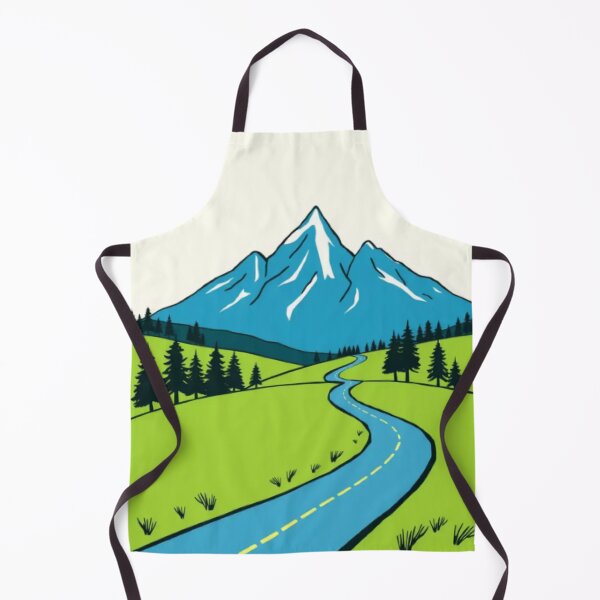 Item preview, Winding Blue Highway to Alpine Mountain Graphic designed and sold by AlpineVortex.