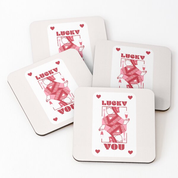 Item preview, Lucky You Queen of Hearts Retro Artwork, Red Aesthetic Decor & Clothing, Vintage-Inspired Stationery designed and sold by SpringTeaDesigns.