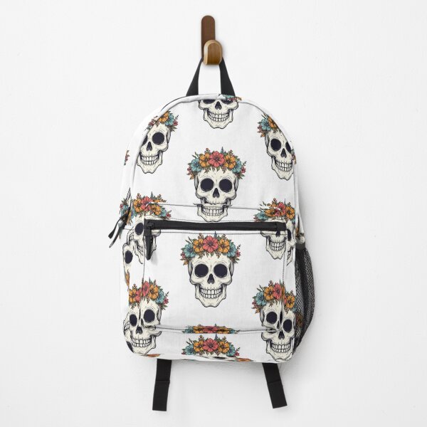 Item preview, Skull with flowers designed and sold by Oorviart.
