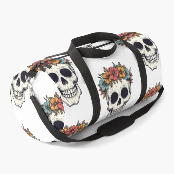 Item preview, Skull with flowers designed and sold by Oorviart.
