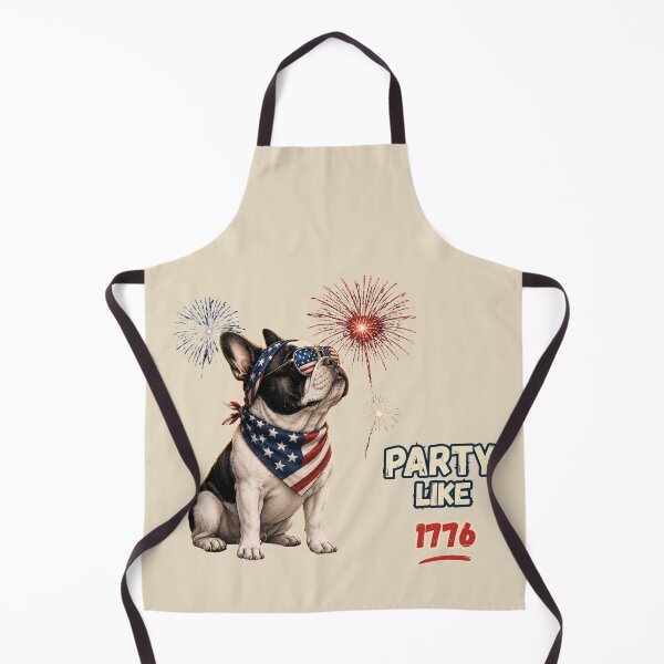 Item preview, Party Like It’s 1776 Frenchie designed and sold by Kattiapawstudio.
