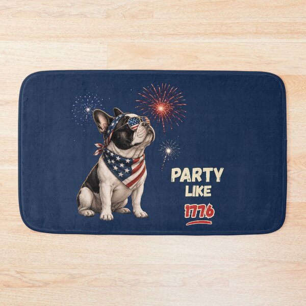 Item preview, Party Like It’s 1776 Frenchie designed and sold by Kattiapawstudio.