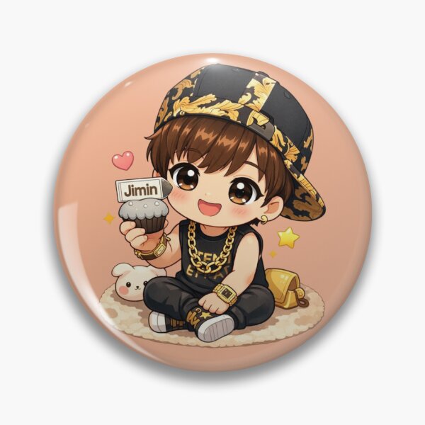Item preview, BTS Jimin Chibi Fan Art | Cute Park Jimin K-Pop Illustration | ARMY Inspired Artwork designed and sold by Sandra2913.