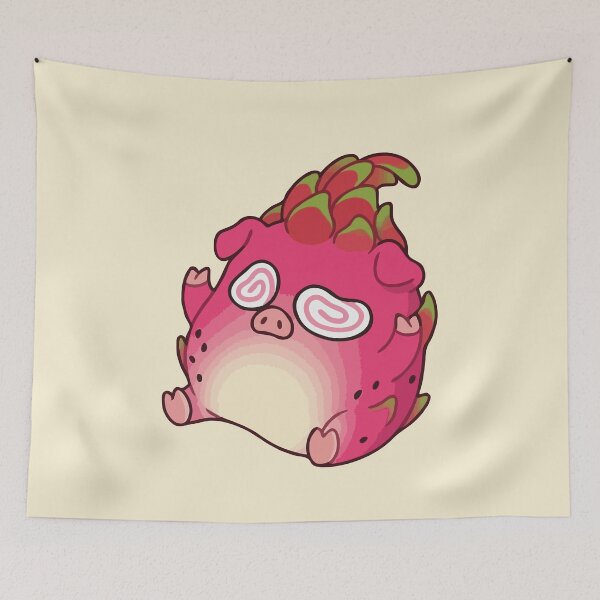 Item preview, Dragon Fruit Pig Hypnotic Spiral Eyes designed and sold by Catzura.