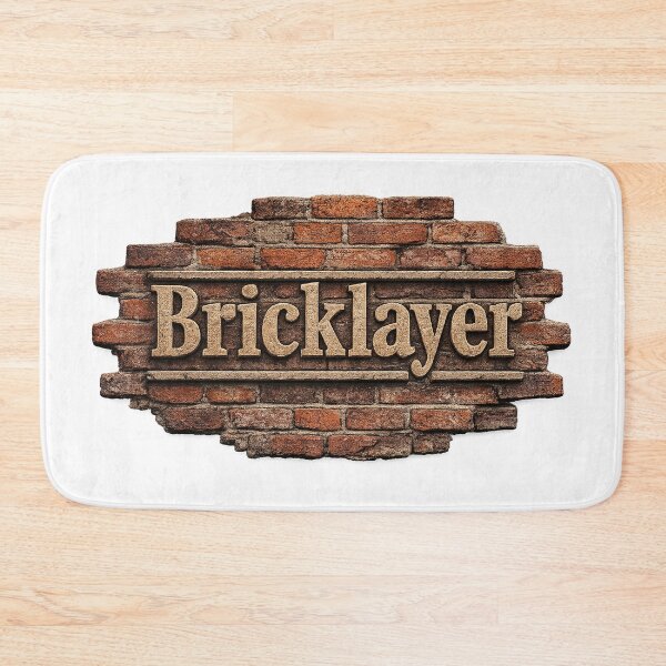 Item preview, Bricklayer Vintage Brick Wall Logo PNG Transparent Background designed and sold by Hookesmode.