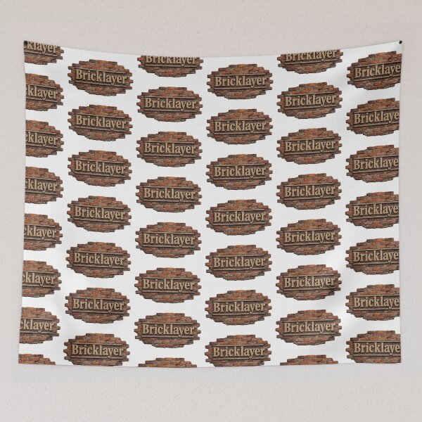 Item preview, Bricklayer Vintage Brick Wall Logo PNG Transparent Background designed and sold by Hookesmode.