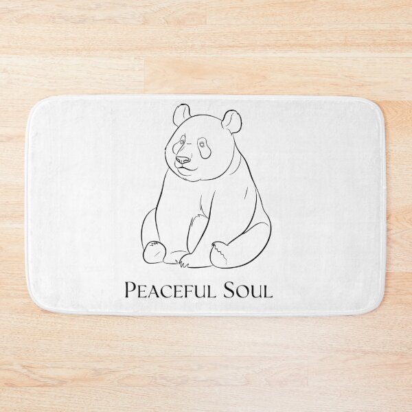 Item preview, Minimalist Panda Peaceful Soul Cute Line Art designed and sold by Orviona.
