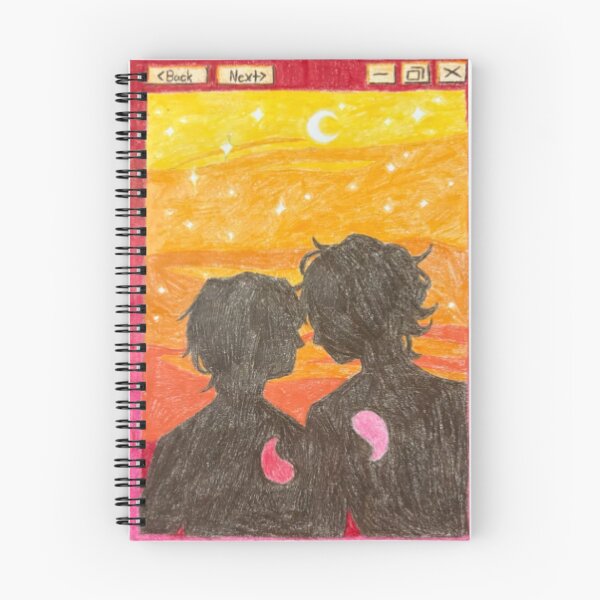 Item preview, Retro Browser Silhouette Couple Sketch designed and sold by SunsetEchoes.