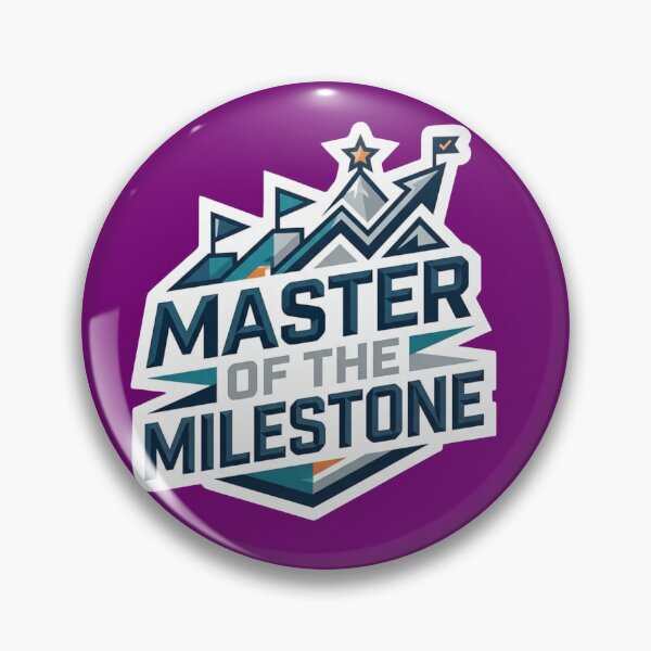 Item preview, Master of the Milestone - Project Manager Success Sticker designed and sold by Scro-Ciob-Shop.