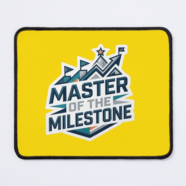 Item preview, Master of the Milestone - Project Manager Success Sticker designed and sold by Scro-Ciob-Shop.