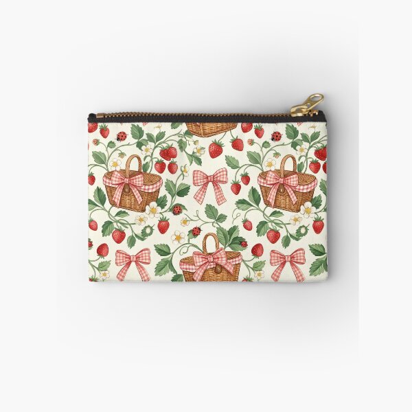 Item preview, Strawberry Patch Picnic Seamless Pattern designed and sold by MoonwoodStudio.