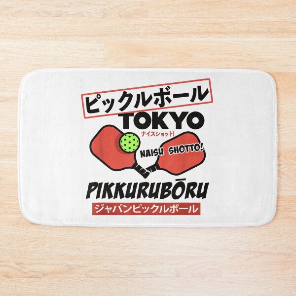 Item preview, Tokyo Pickleball Japan Neon Red Paddle Sport Pikkuruboru Retro Athletic Aesthetic designed and sold by LizzyKeiko.