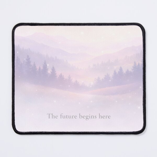 Item preview, The Future Begins Here Mental Health Therapy Print designed and sold by ArcanePrintsxo.