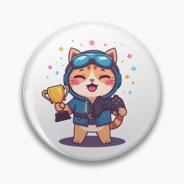Item preview, Cat Powered Gaming Sticker designed and sold by Stylestickers55.
