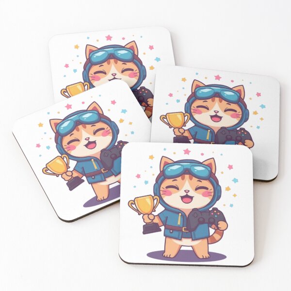 Item preview, Cat Powered Gaming Sticker designed and sold by Stylestickers55.