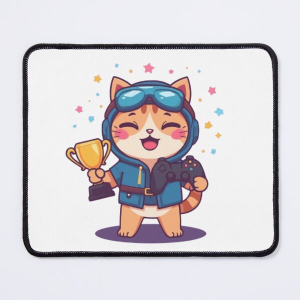 Item preview, Cat Powered Gaming Sticker designed and sold by Stylestickers55.